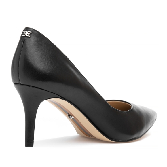 NIB Sam Edelman Black Leather Pumps - Picture 3 of 8